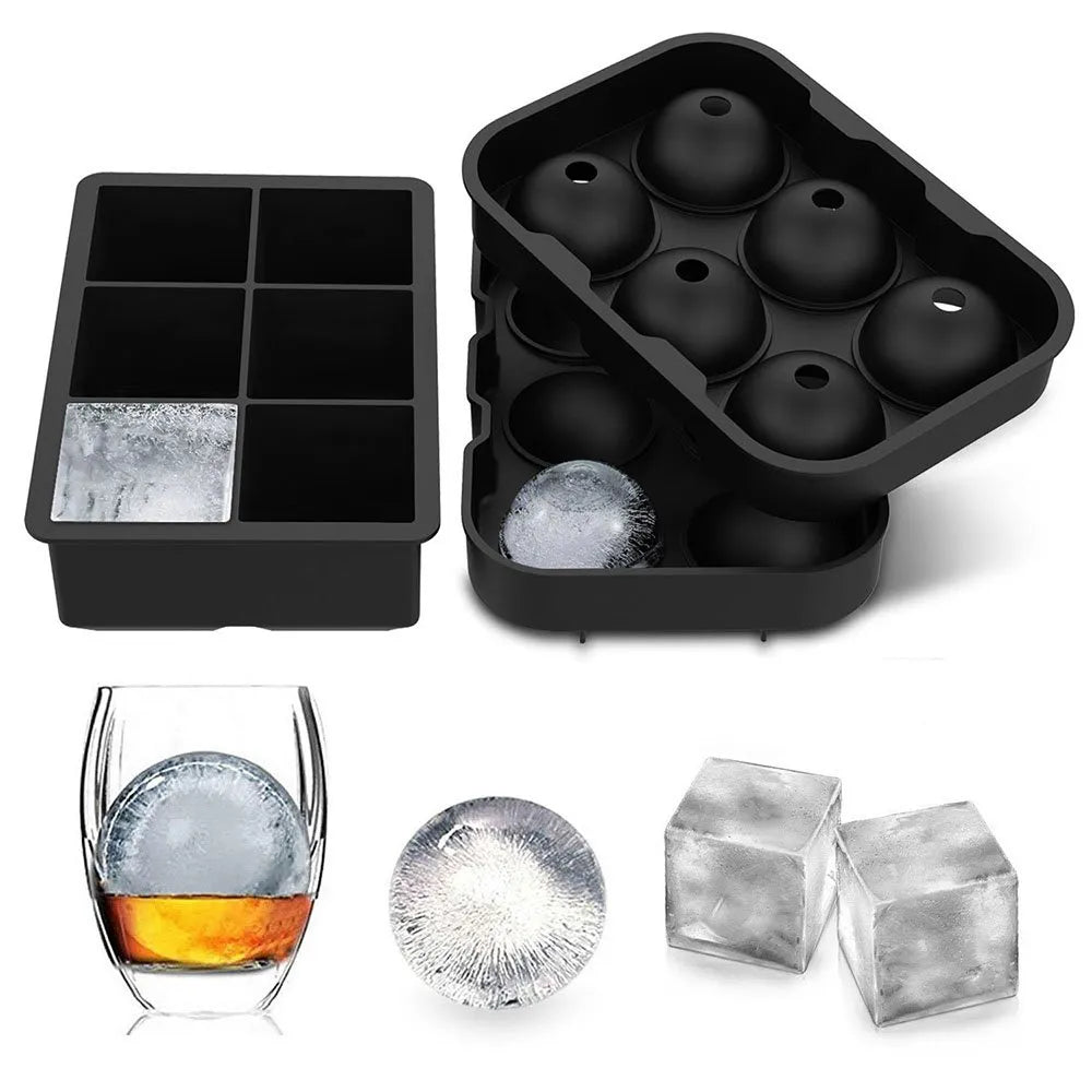 Ice Cube Tray For Whiskey - Round or Square