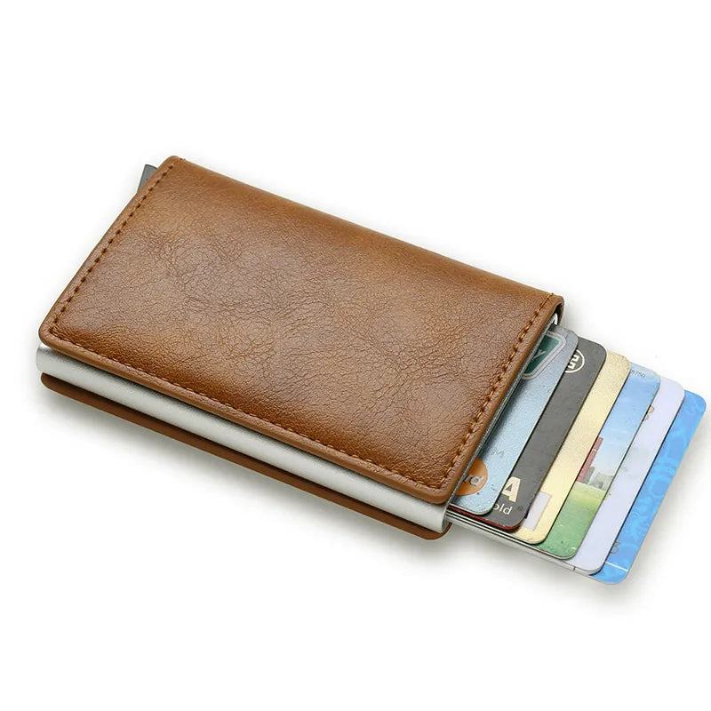 Slim Leather Wallet With Smart Quick Release