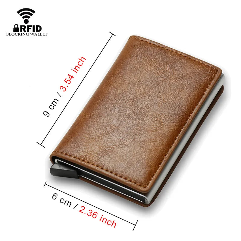 Slim Leather Wallet With Smart Quick Release